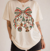 Vintage Christmas Bow Charms Shirt or Sweatshirt, DTG Printed