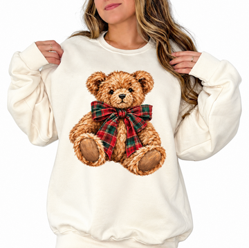 Christmas Teddy Bear Shirt or Sweatshirt, DTG Printed