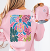 Colorful Floral Sea Turtle T-Shirt or Sweatshirt – Tropical Summer Graphic Sweatshirt or T-Shirt