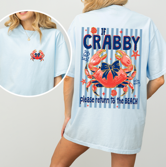 Fancy Crab T-Shirt or Sweatshirt, DTG Printed