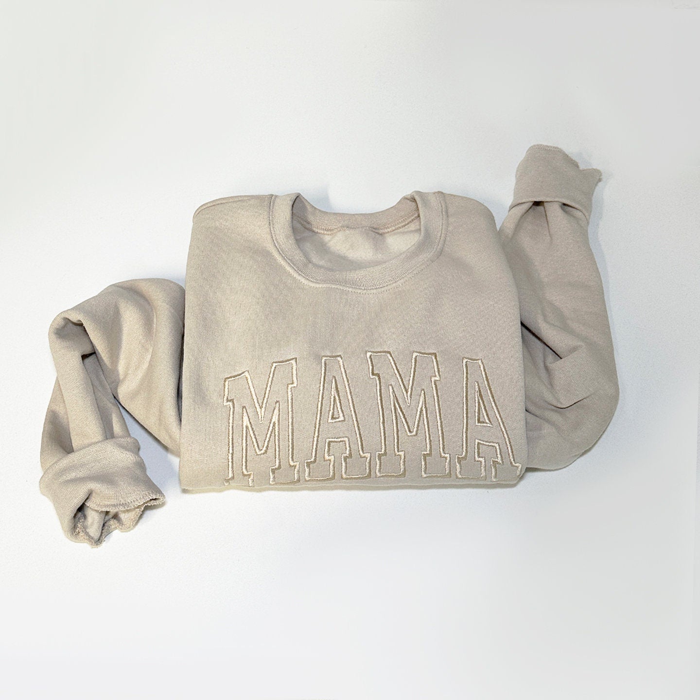Custom Mama Sweatshirt, Est Year Embroidered Crewneck, New Mom Gift, Baby Name Sleeve, Mother’s Day Present, Cozy Mom Sweater, Custom Sleeve
