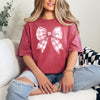 Comfort Colors® Coquette Bow Sweatshirt, Coquette Ribbon T-Shirt, Girly Aesthetic Crewneck, Cute Coquette Bow Shirt