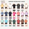 Custom Select Your Own Design Comfort Colors Halloween T-Shirt, Cute Halloween Tee, Pastel Halloween Graphic Shirt, Spooky Halloween