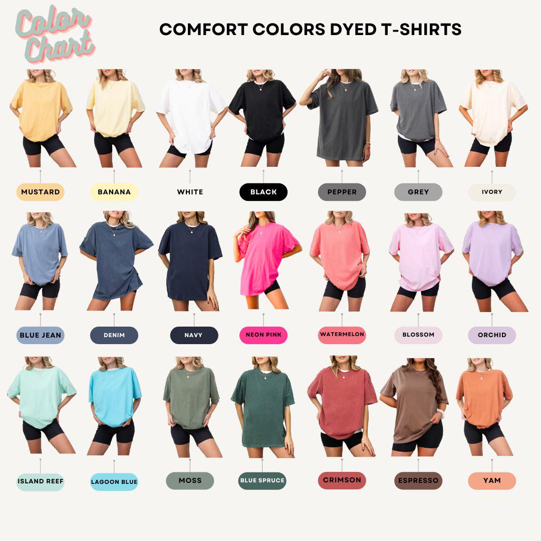 Custom Select Your Own Design Comfort Colors Halloween T-Shirt, Cute Halloween Tee, Pastel Halloween Graphic Shirt, Spooky Halloween
