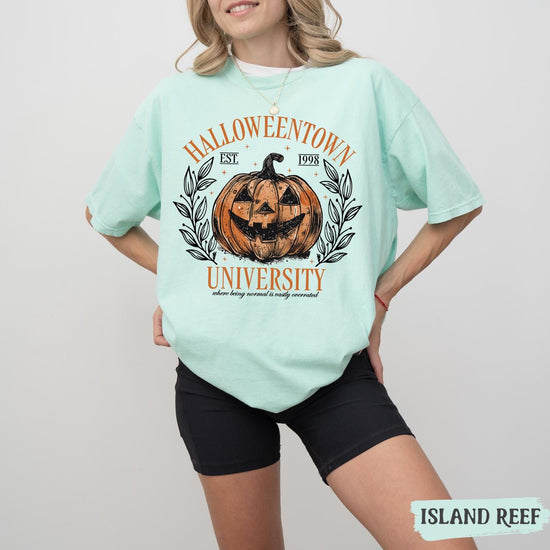 Halloweentown Est 1998 Comfort Colors shirt, Halloweentown University shirt, Halloween Shirt, Retro Halloweentown shirt, Halloween Pumpkin
