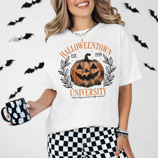 Halloweentown Est 1998 Comfort Colors shirt, Halloweentown University shirt, Halloween Shirt, Retro Halloweentown shirt, Halloween Pumpkin