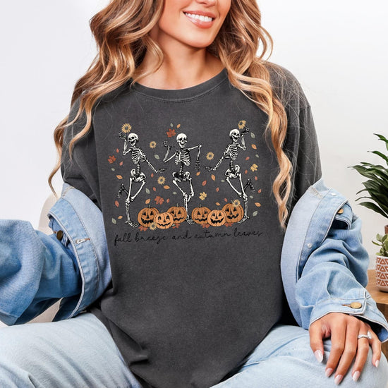 Comfort Colors® Dancing Skeleton 90s Vintage Style Tshirt, Retro Dancing Skeleton Shirt, Skull Funny Shirt, Dancing Lovers Shirt