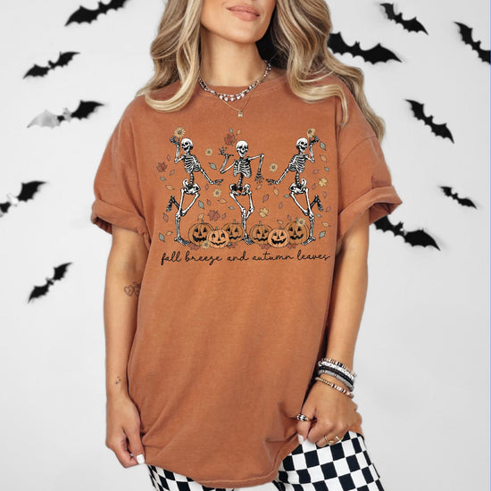 Comfort Colors® Dancing Skeleton 90s Vintage Style Tshirt, Retro Dancing Skeleton Shirt, Skull Funny Shirt, Dancing Lovers Shirt