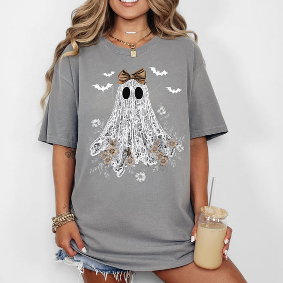 Comfort Color Retro Ghost Halloween Shirt, Halloween Ghost, Vintage Halloween Shirt, Retro Halloween, Spooky Season Pumpkin Shirt