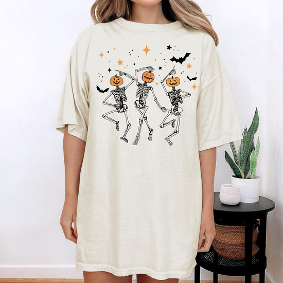 Comfort Colors® Dancing Skeleton Vintage Style Tshirt, Retro Dancing Skeleton Shirt, Skull Funny Shirt, Dancing Lovers Shirt