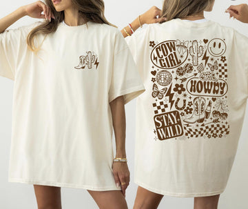 Comfort Colors® Western Howdy Shirt, Country Shirt, Western Cowgirl Shirt, Trendy Western Shirt, Southern Shirt, Country Concert Shirt