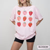 Strawberry Comfort Colors® Shirt, Summer Strawberry Tee, Strawberry Shirt For Woman,Strawberry Lover,Strawberry Festival Gift,Botanical Tee