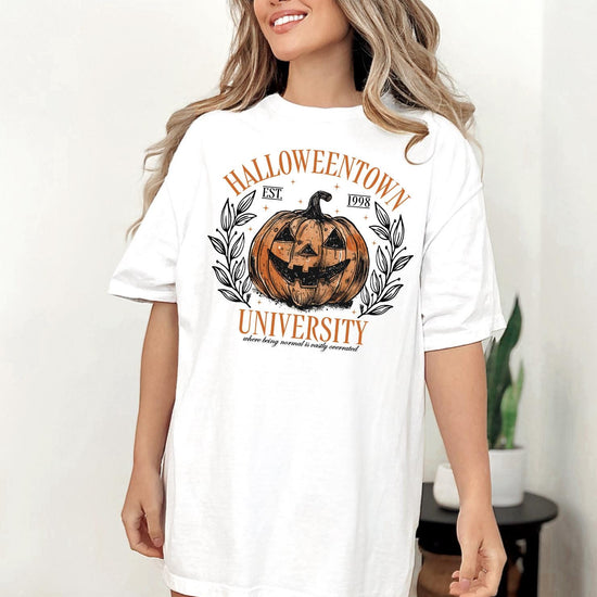 Halloweentown Est 1998 Comfort Colors shirt, Halloweentown University shirt, Halloween Shirt, Retro Halloweentown shirt, Halloween Pumpkin