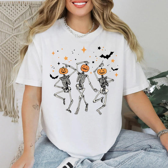 Comfort Colors® Dancing Skeleton Vintage Style Tshirt, Retro Dancing Skeleton Shirt, Skull Funny Shirt, Dancing Lovers Shirt