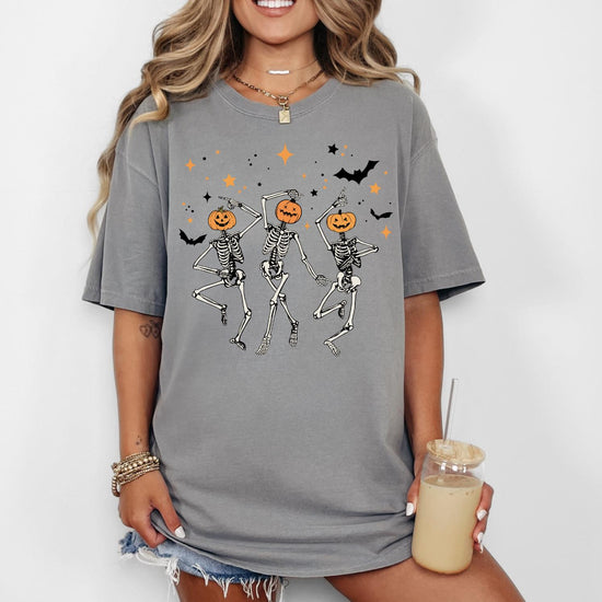 Comfort Colors® Dancing Skeleton Vintage Style Tshirt, Retro Dancing Skeleton Shirt, Skull Funny Shirt, Dancing Lovers Shirt