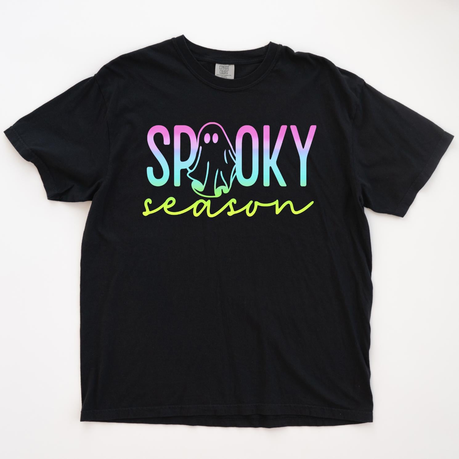 Spooky Season Comfort Colors Halloween T-Shirt, Cute Halloween Tee, Pastel Halloween Graphic Shirt, Spooky Halloween