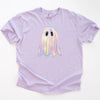 Cute Pastel Ghost Comfort Colors Halloween T-Shirt, Cute Halloween Tee, Pastel Halloween Graphic Shirt, Spooky Halloween