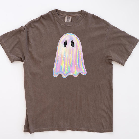Cute Pastel Ghost Comfort Colors Halloween T-Shirt, Cute Halloween Tee, Pastel Halloween Graphic Shirt, Spooky Halloween