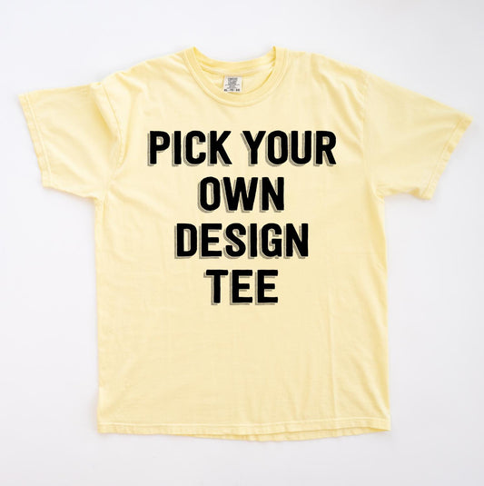 Custom Select Your Own Design Comfort Colors Halloween T-Shirt, Cute Halloween Tee, Pastel Halloween Graphic Shirt, Spooky Halloween