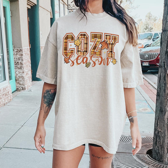 Cozy Season Sweatshirt T-Shirt, Halloween Sweatshirt or Tshirt, Pink Halloween, Trendy Halloween Outfit, Halloween Graphic Tee