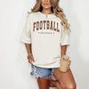 Football Season Shirt or Sweatshirt, DTG Printed Game Day Tee, Fall Football Graphic Sweatshirt, Unisex Comfort Colors® Football Shirt