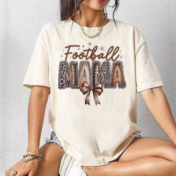Football Mama Shirt or Sweatshirt, DTG Printed Game Day Tee, Fall Football Graphic Sweatshirt, Unisex Comfort Colors® Football Shirt
