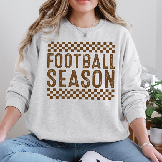 Football Season Shirt or Sweatshirt, DTG Printed Game Day Tee, Fall Football Graphic Sweatshirt, Unisex Comfort Colors® Football Shirt