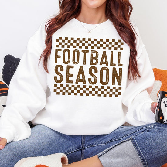 Football Season Shirt or Sweatshirt, DTG Printed Game Day Tee, Fall Football Graphic Sweatshirt, Unisex Comfort Colors® Football Shirt