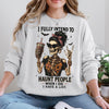 Halloween Haunt People DTG Printed Shirt or Sweatshirt For Halloween Lovers, Trendy Spooky Shirt Gift Tee, Fall Season Halloween Shirt
