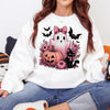 Pink Halloween Comfort Colors Shirt, Halloween Sweatshirt or Tshirt, Pink Halloween Tee, Halloween Cute Women Outfit, Halloween Gift