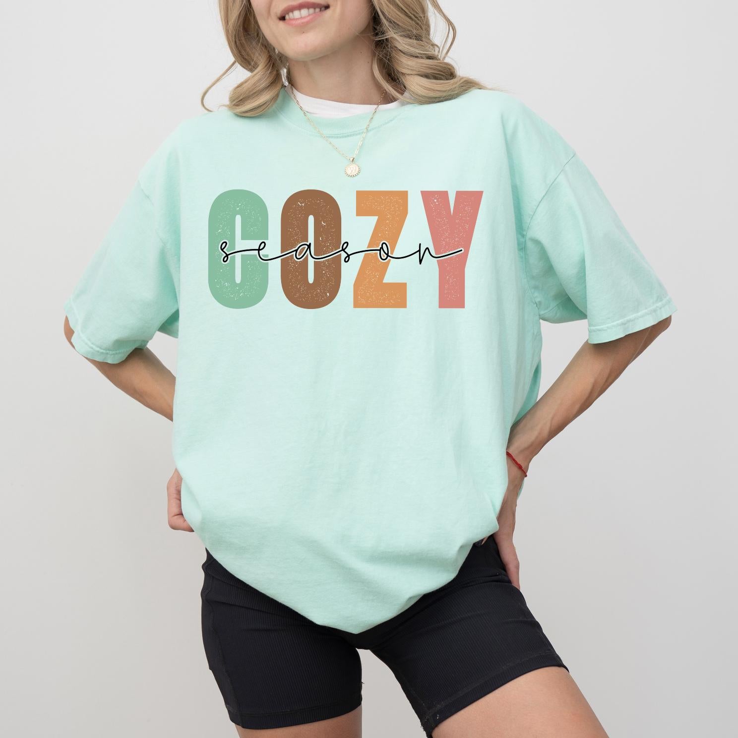 Cozy Fall Sweatshirt T-Shirt, Halloween Sweatshirt or Tshirt, Pink Halloween, Trendy Halloween Outfit, Halloween Graphic Tee