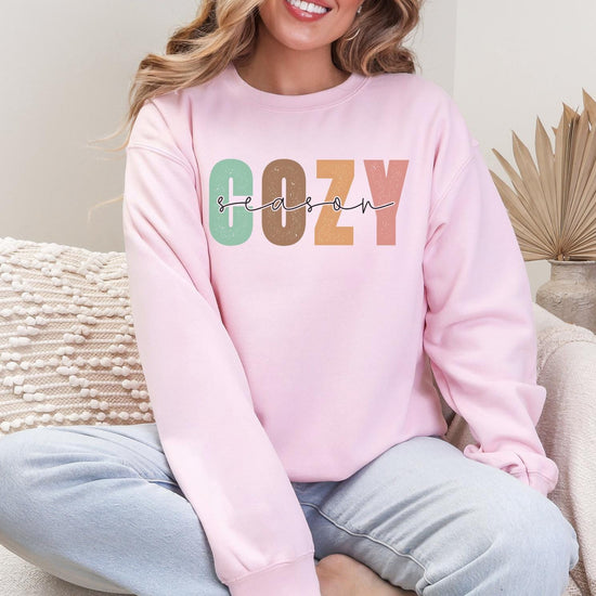 Cozy Fall Sweatshirt T-Shirt, Halloween Sweatshirt or Tshirt, Pink Halloween, Trendy Halloween Outfit, Halloween Graphic Tee