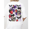 Berry Scary Skull Shirt or Sweatshirt For Halloween Lovers, Cute Spooky Shirt Gift For Her, Fall Halloween Tee For Girlfriend Or Best Friend