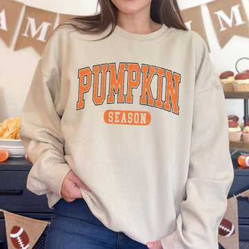 Pumpkin Season Shirt or Sweatshirt For Halloween Lovers, Cute Spooky Shirt Gift For Her, Pumpkin Halloween Tee For Girlfriend Or Best Friend