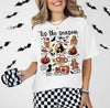Tis the Season for Fall Shirt or Sweatshirt For Halloween Lovers, Trendy Spooky Shirt Gift Tee, Fall Season Halloween Shirt