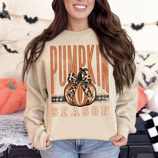 Pumpkin Season Shirt or Sweatshirt | Cozy Fall DTG Printed Tee | Autumn Pumpkin Lover Gift | Trendy Fall Season Outfit