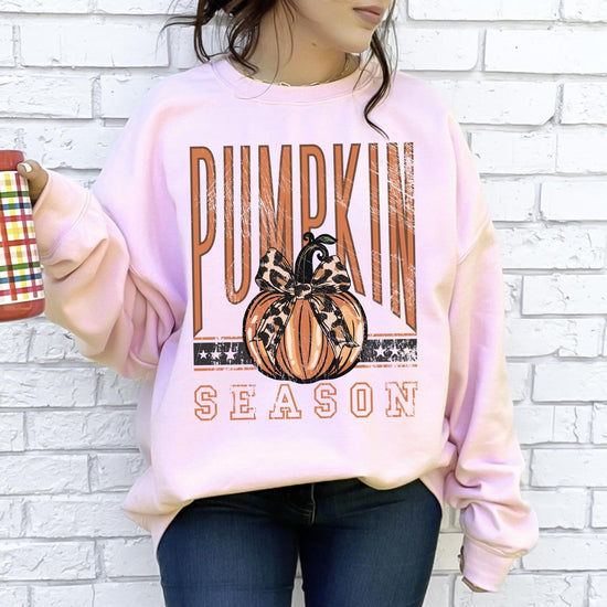 Pumpkin Season Shirt or Sweatshirt | Cozy Fall DTG Printed Tee | Autumn Pumpkin Lover Gift | Trendy Fall Season Outfit