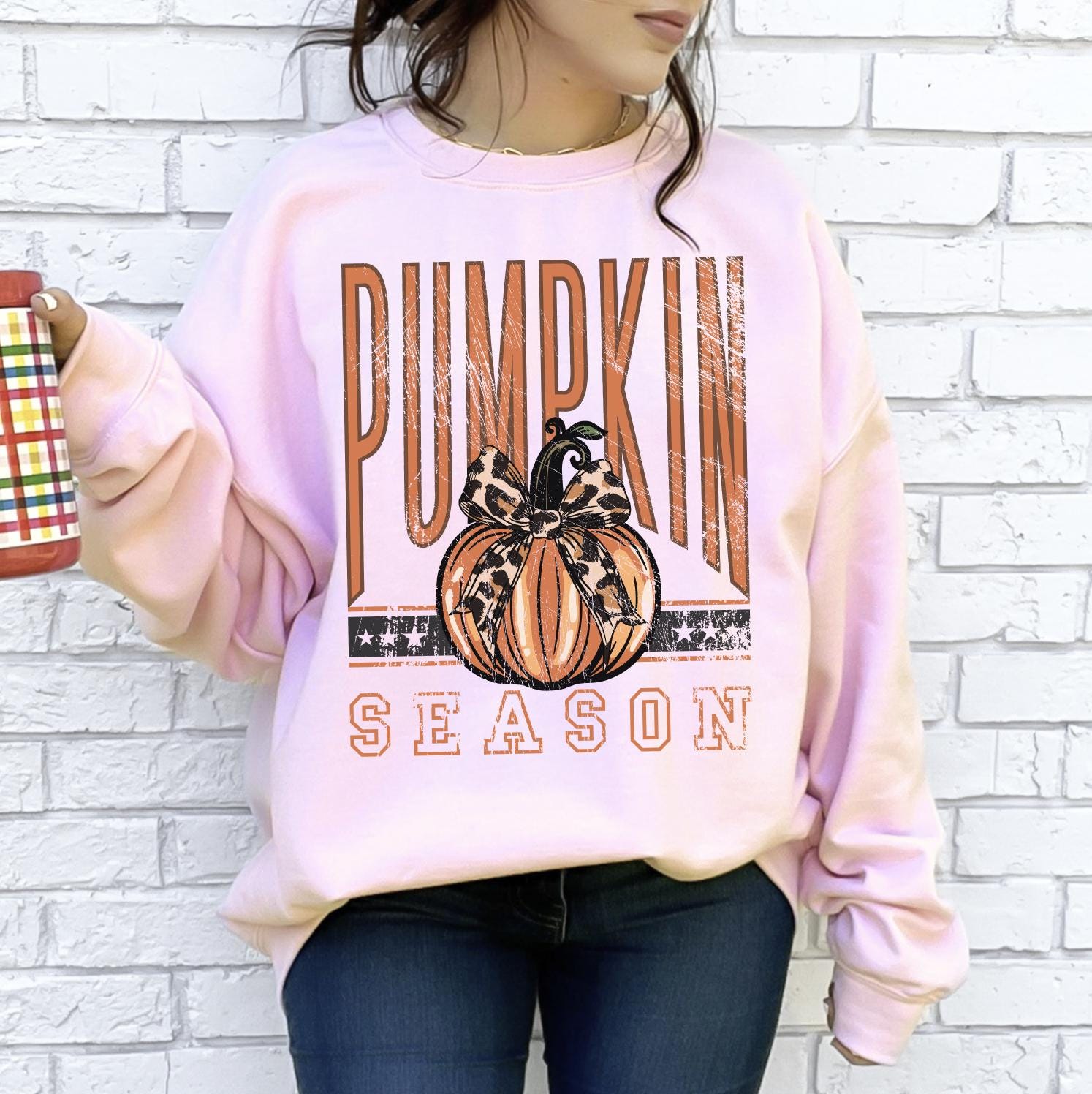 Pumpkin Season Shirt or Sweatshirt | Cozy Fall DTG Printed Tee | Autumn Pumpkin Lover Gift | Trendy Fall Season Outfit