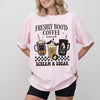 Freshly Boo’d Coffee Sweatshirt or T-Shirt | Halloween Coffee Lover Shirt | Spooky Season Ghost Graphic Tee | Cute Fall Barista Gift