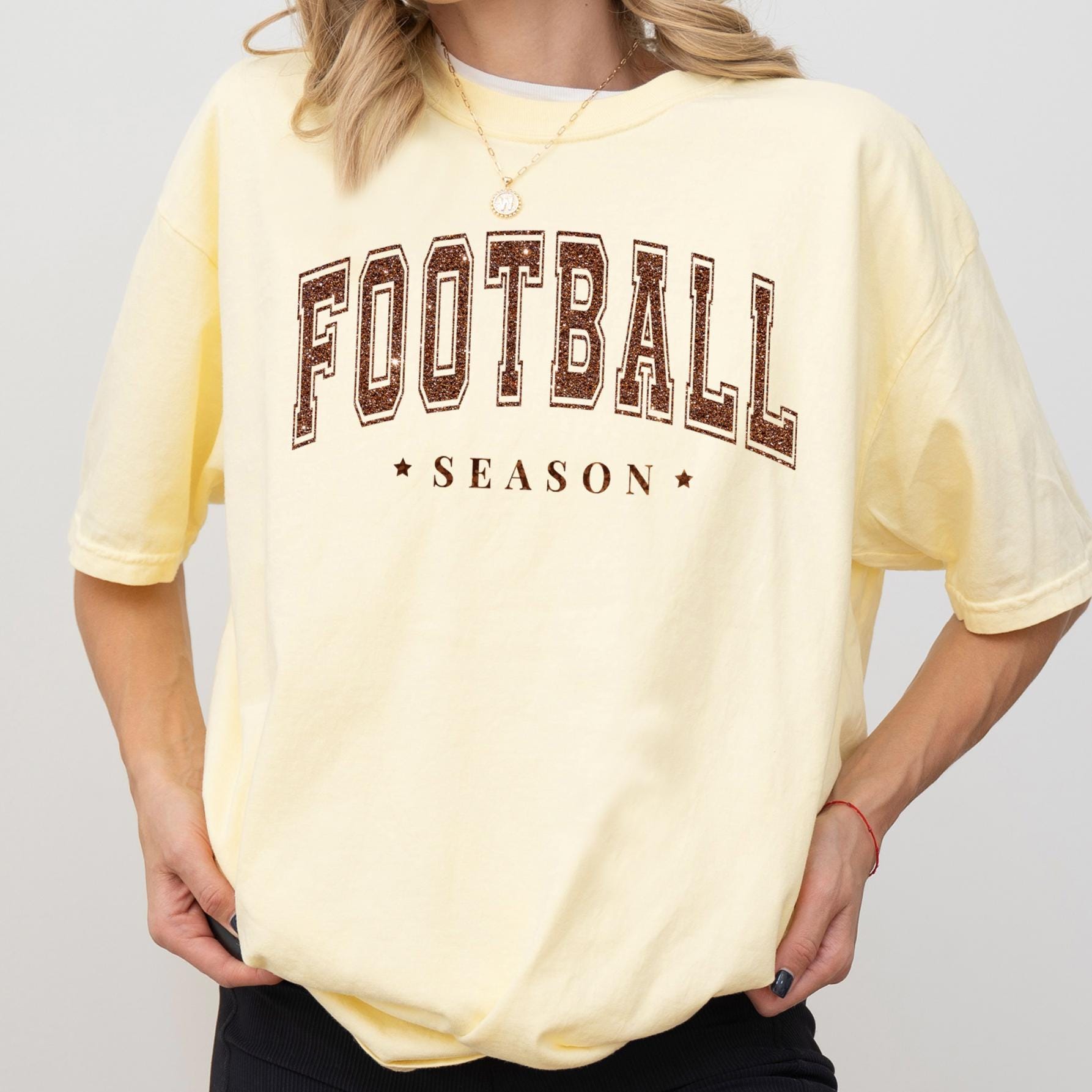 Football Season Shirt or Sweatshirt, DTG Printed Game Day Tee, Fall Football Graphic Sweatshirt, Unisex Comfort Colors® Football Shirt