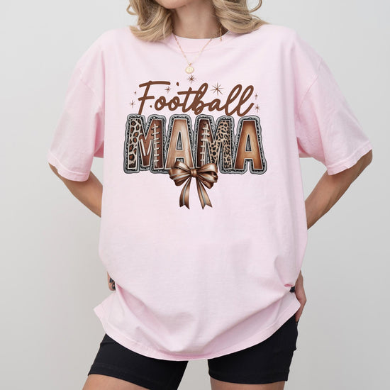 Football Mama Shirt or Sweatshirt, DTG Printed Game Day Tee, Fall Football Graphic Sweatshirt, Unisex Comfort Colors® Football Shirt