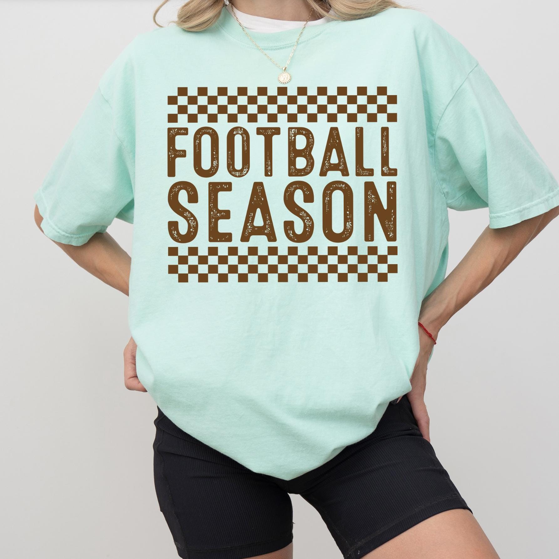 Football Season Shirt or Sweatshirt, DTG Printed Game Day Tee, Fall Football Graphic Sweatshirt, Unisex Comfort Colors® Football Shirt