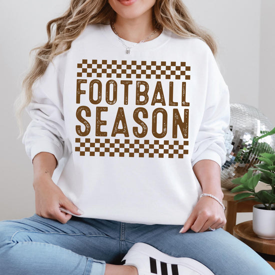 Football Season Shirt or Sweatshirt, DTG Printed Game Day Tee, Fall Football Graphic Sweatshirt, Unisex Comfort Colors® Football Shirt