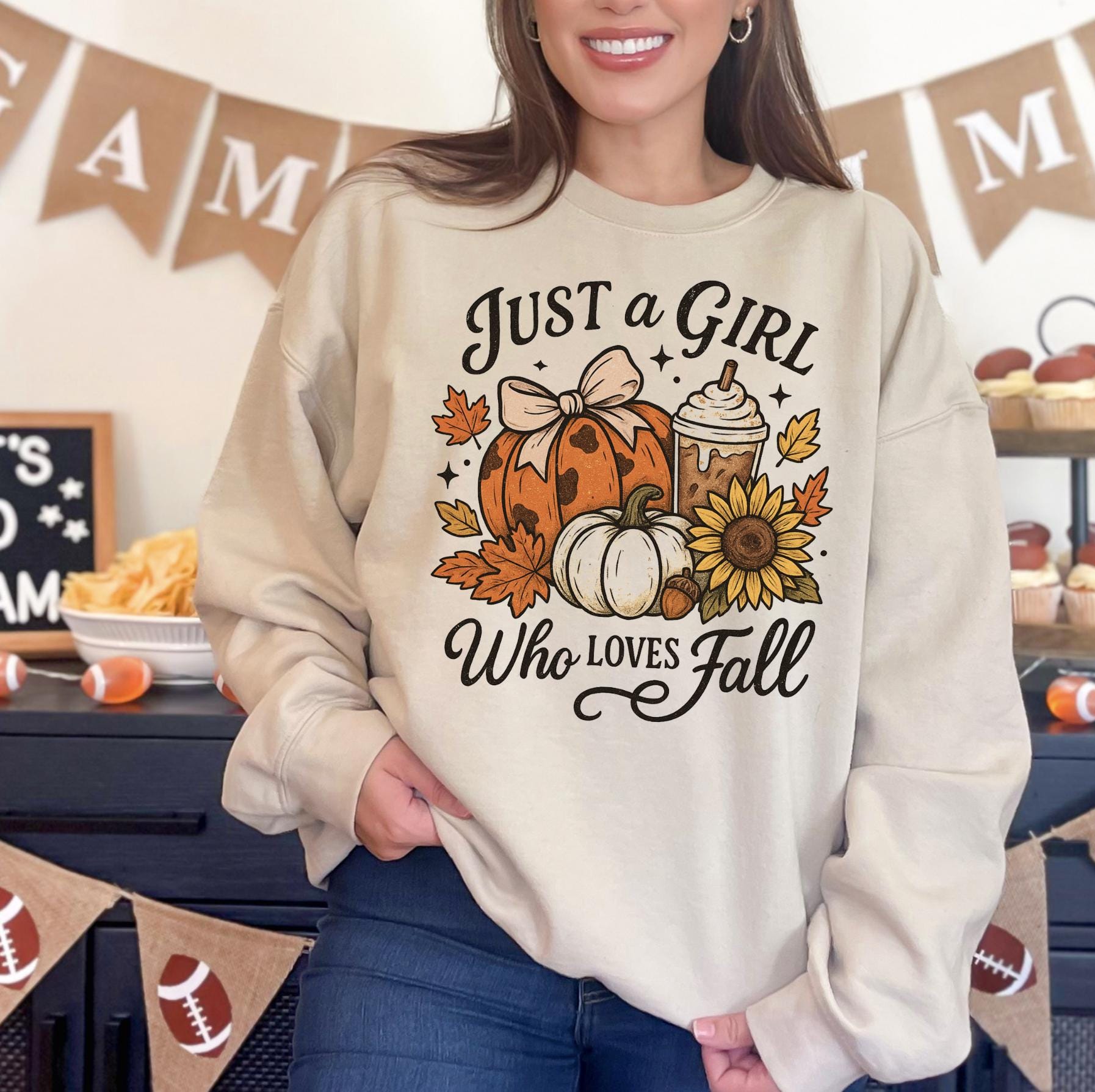 Fall Halloween DTG Printed Shirt or Sweatshirt For Halloween Lovers, Just a Girl Who Loves Fall Season Halloween Shirt