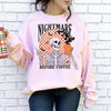 I’m a Nightmare Before Coffee Shirt, Funny Coffee Sweatshirt or Tee, Halloween Coffee Graphic Shirt, DTG Printed