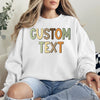Custom Fall Pattern Text Sweatshirt or T-Shirt: Personalized Fall Style