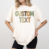 Custom Fall Pattern Text Sweatshirt or T-Shirt: Personalized Fall Style