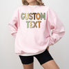 Custom Fall Pattern Text Sweatshirt or T-Shirt: Personalized Fall Style