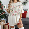 Tis The Season Christmas Icons Shirt, Cute Holiday Tee, Santa Cookies Cocoa Gifts Lights, Cozy Traditional Christmas T-Shirt