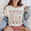 Tis The Season Christmas Icons Shirt, Cute Holiday Tee, Santa Cookies Cocoa Gifts Lights, Cozy Traditional Christmas T-Shirt